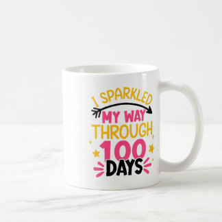 Mug 100e jour J'ai brillé mon chemin à travers 100 jou