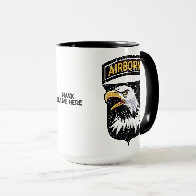 Mug 101e division aéroportée "Eagles hurlants" Personn (Devant droit)