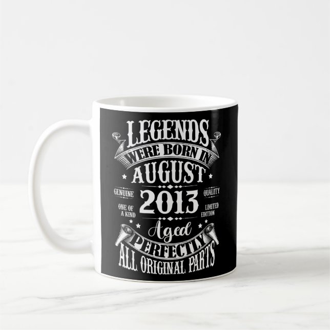 Mug 10 Ans 10e anniversaire des légendes du garçon dep (Gauche)