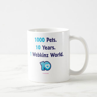 Mug 10 ans de stat de Webkinz