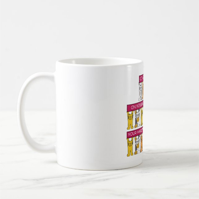 Mug 10 ans de travail Anniversaire Félicitations (Gauche)