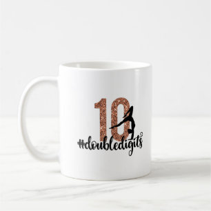Mug 10e anniversaire Cadeau double chiffres filles Gym