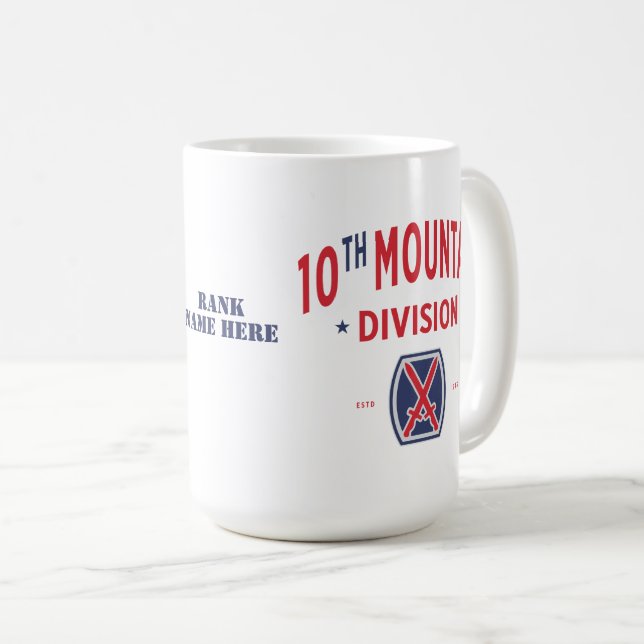 Mug 10e Division des montagnes "Montagnard" (Devant droit)