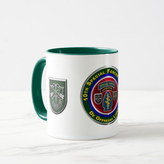 Mug 10e Groupe des forces spéciales (aéroporté)  (Devant gauche)