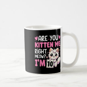 Mug 10ème Anniversaire Chemise Pour Fille 10ans Dix 10