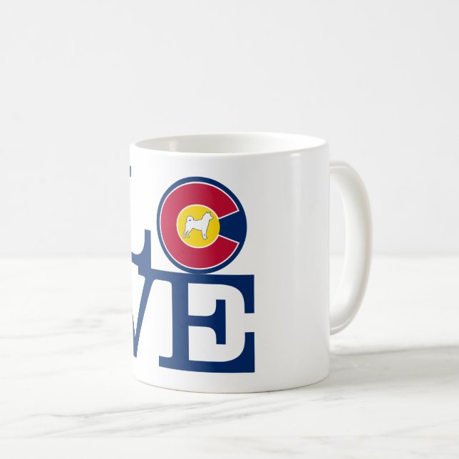 Mug 11 oz café mug-Shiba amour (Devant droit)
