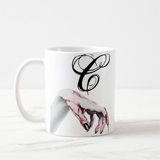 Mug  11 Oz. Café Mugzombie goutte de sang vampire goth (Gauche)