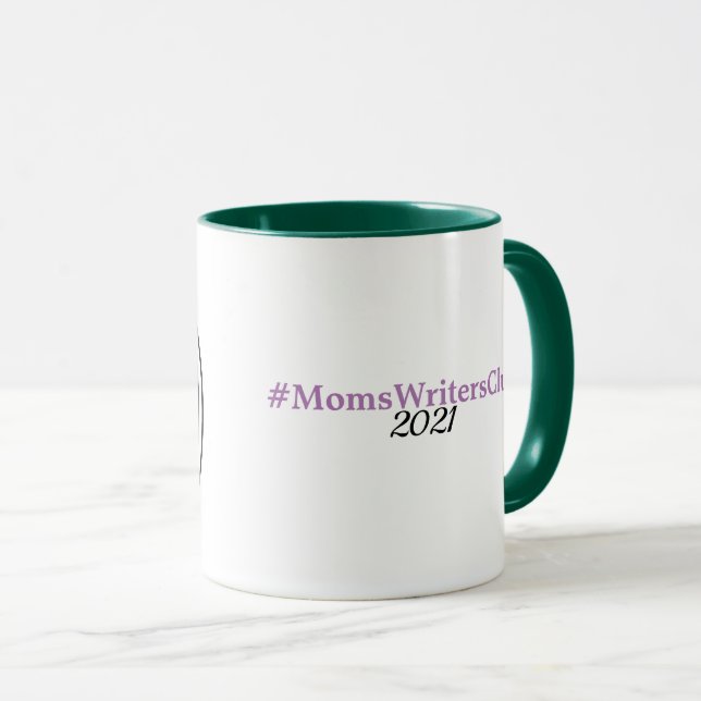 Mug 11 oz vert/pourpre (Devant droit)