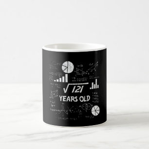 Mug 11e anniversaire Carré mathématiques racine 11 ans
