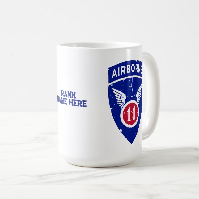 Mug 11e division aéroportée "Arctic Angels" en détress (Devant droit)