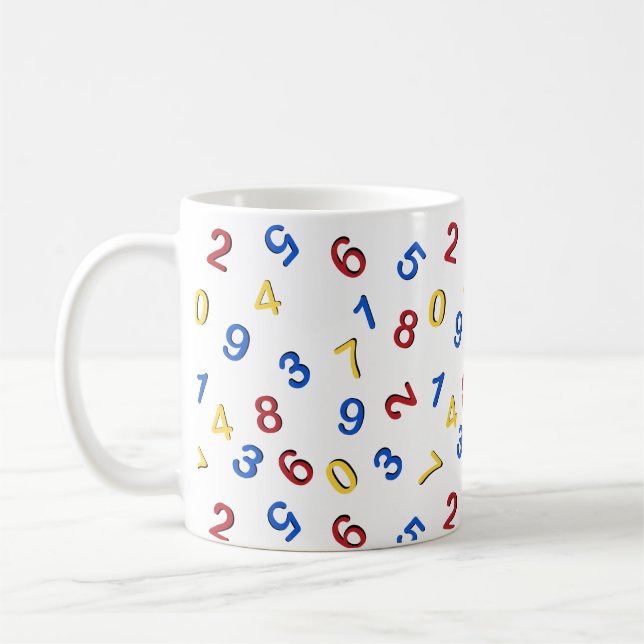 Mug 123 Rouge jaune bleu (Gauche)