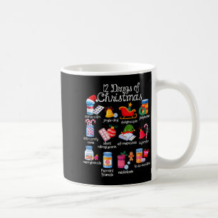 Mug 12 médicaments de Noël Pharmacien Technicien Pharm