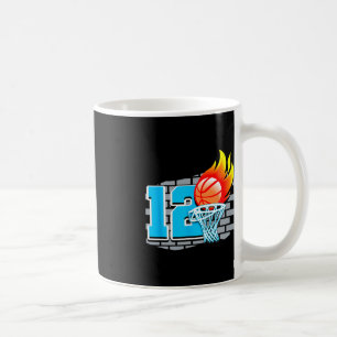 Mug 12 Year Old 12th Basketball Birthday Party Theme B