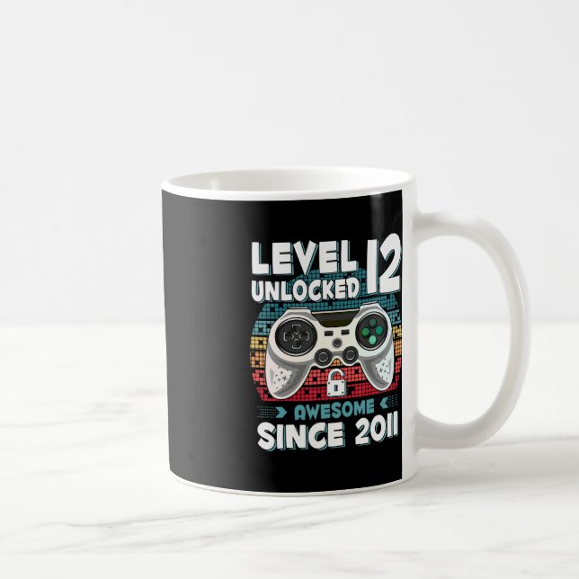 Mug 12ans Anniversaire Fils Garçon Jeu amusant 12e 12  (Droite)