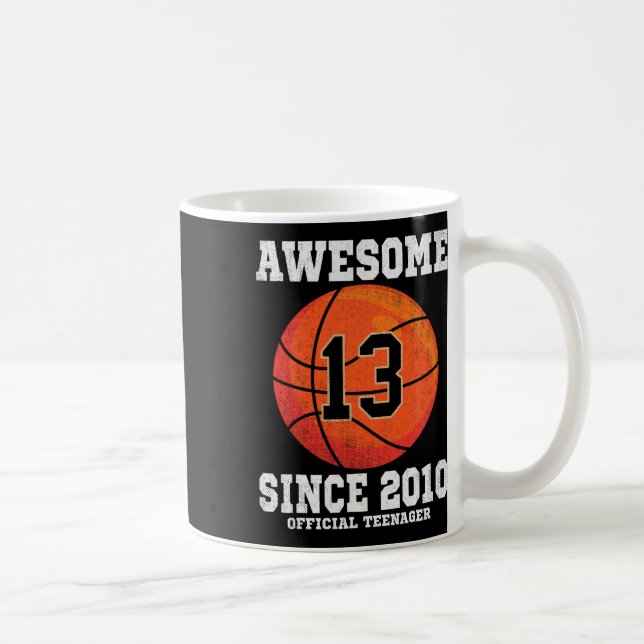 Mug 13e anniversaire Bysketbyll Fan 13 ans Officiel (Droite)