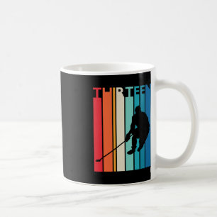 Mug 13e anniversaire Cadeau treize hockey Vintage 13 a