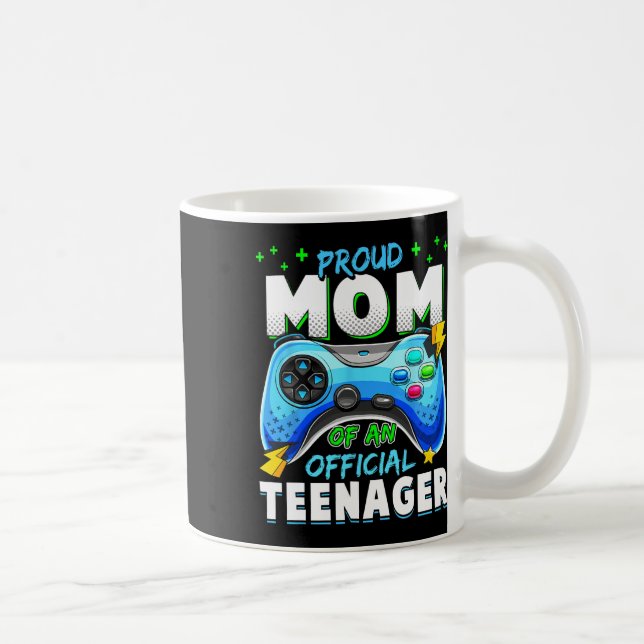 Mug 13e anniversaire Fière Maman Officielle Adolescent (Droite)