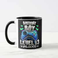 13th Birthday Gift Gamer Boys Level 13 Unlocked