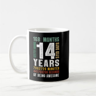 Mug 14 Année D'Être Formidable 14e Anniversaire Cadeau