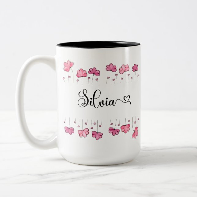 Mug 15oz de Silvia (voir options) (Gauche)