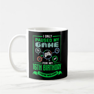 Mug 16 Ans Joueur Anniversaire Cadeau 16E Anniversaire