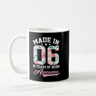 Mug 16e anniversaire cadeau fille pour adolescentes Fa