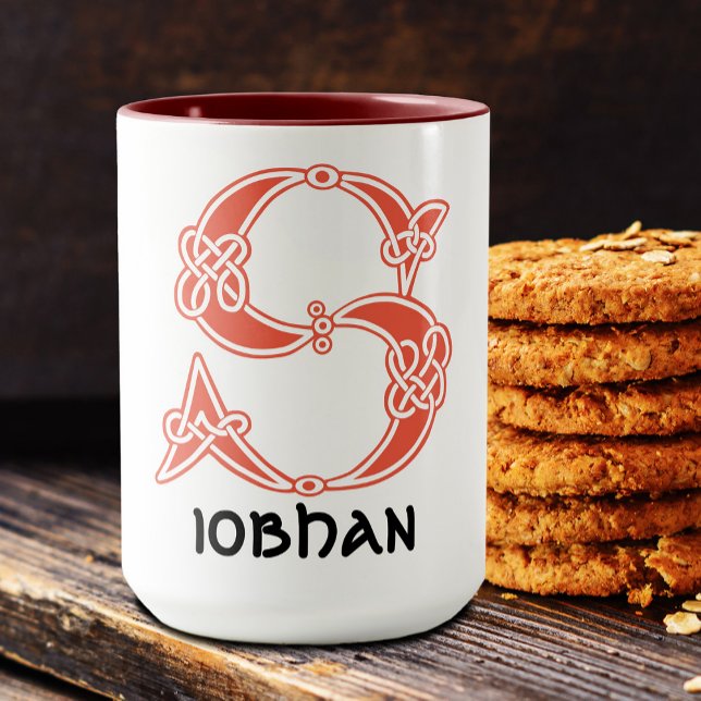 Mug 16e Century Celtic Knot Decorative Capital S (Créateur téléchargé)