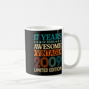 Mug 17e anniversaire 17 ans d'être génial Vintage 17