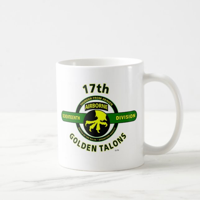 Mug 17ème DIVISION AÉROPORTÉE "TONNERRE De CIEL " (Droite)