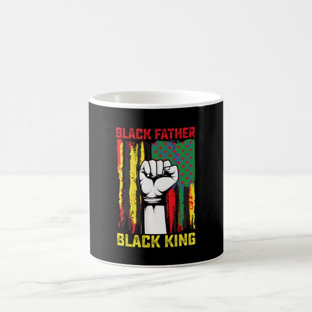 Mug 17ème Fête du Père Noir Papa King Fête F (Centre)