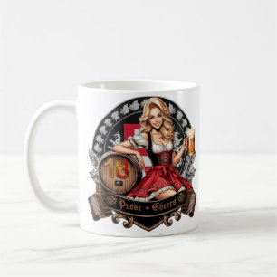 Mug 18e anniversaire - Blonde Dirndl dit Prost Cheers