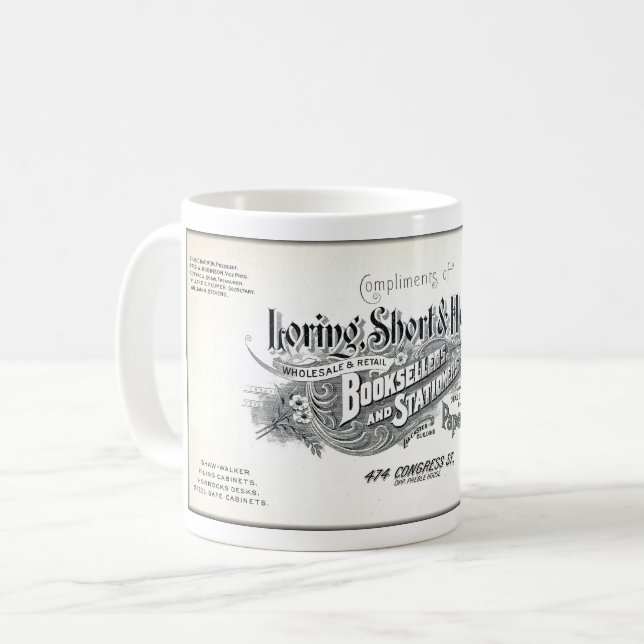 MUG 1900 BOOKSELLER PUBLICITÉ BLOTTER (Devant gauche)