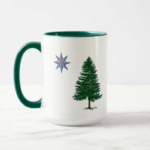 Mug 1901 drapeau du Maine - style vintage