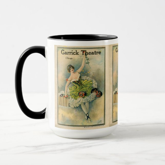 Mug 1910 Jovely Woman Thespian Garrick Theatre Chicago (Gauche)