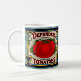 Mug 1910s Defender marque tomates étiquette