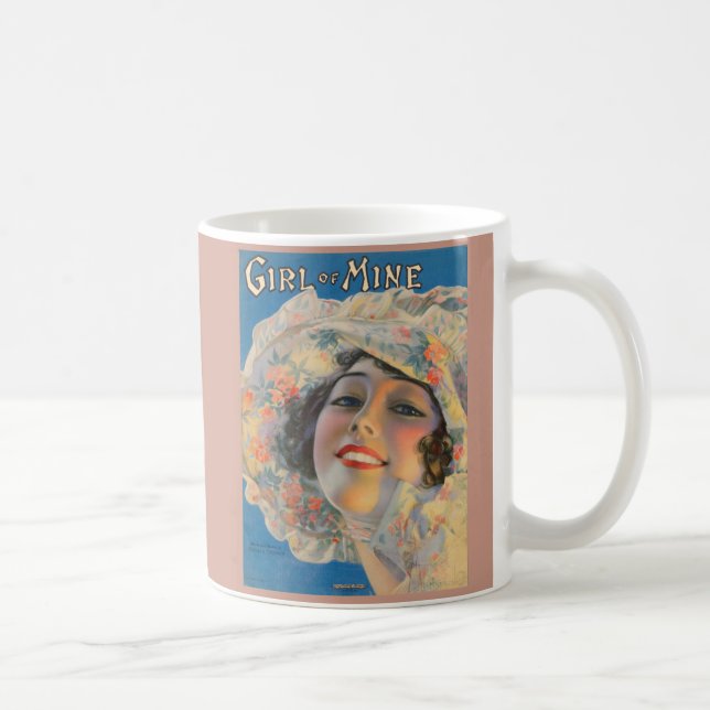 Mug 1917 Fillette de mine couverture musicale (Droite)