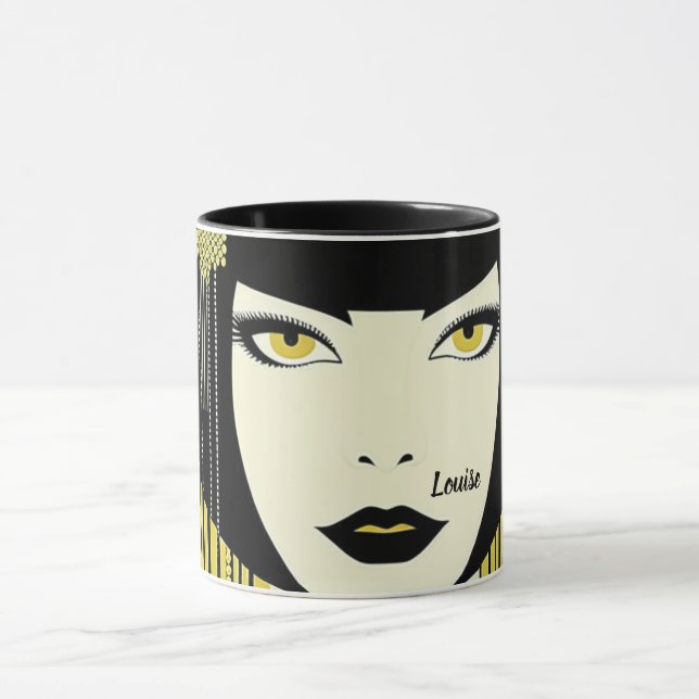 Mug 1920 Flapper. Personnalisé (Centre)