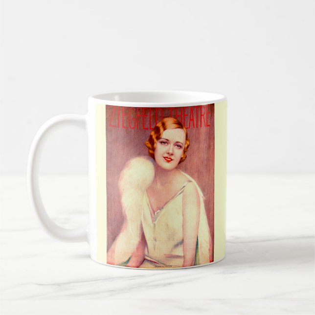 Mug 1928 Ziegfeld Théâtre couverture Marilyn Miller (Gauche)