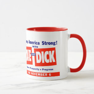 Mug 1956 vote Ike et Dick