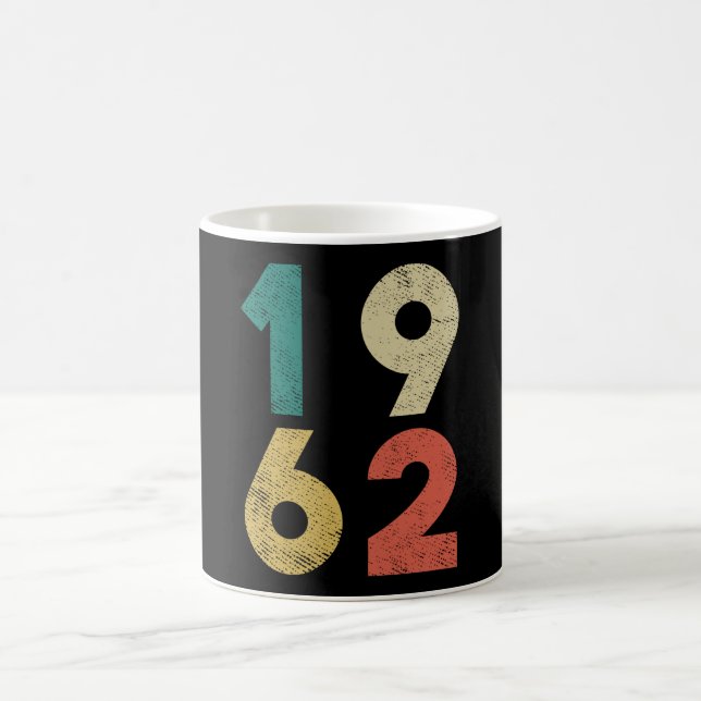 Mug 1962 Anniversaire Vintage Rétro (Centre)