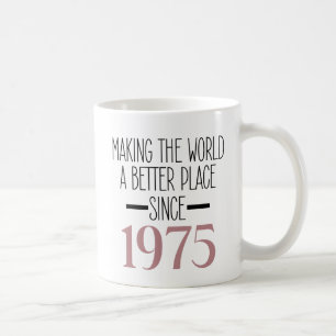 Mug 1975 Anniversaire 50e Anniversaire Cadeaux Femmes 