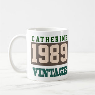Mug 1989 Année de naissance - Fête d'anniversaire