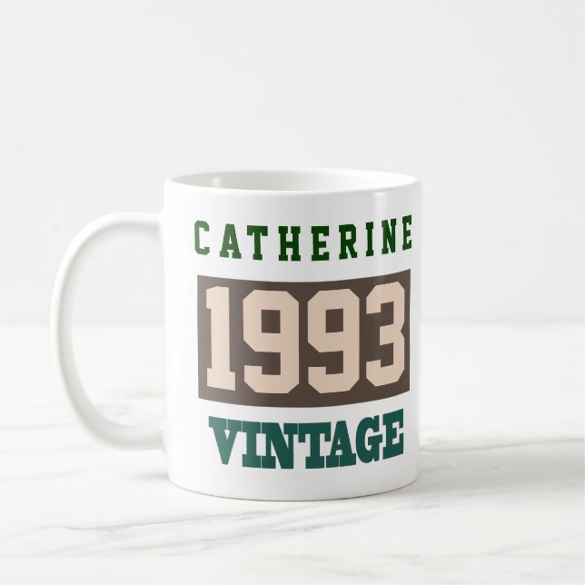 Mug 1993 Année de naissance - Fête d'anniversaire (Gauche)