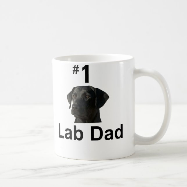 Mug # 1 papa de laboratoire - 2 (bl) (Droite)