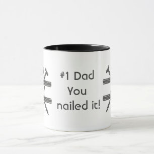 Mug #1 Papa Il l'a cloué au clou. Devis d'appréciation