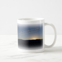 Mug 1 Samuel 15:22 Coucher de soleil Bordure blanche