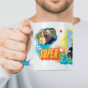 Mug #1 Super Papa Bande dessinée Bulles personnalisées