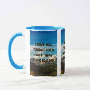 Mug 1 Thessaloniciens 5:21 KJV Bible Verse Pic Deux To