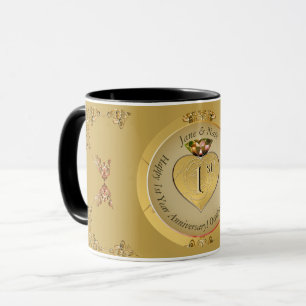 Mug 1er/50e anniversaire de Mariage Golden