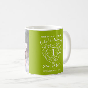 Mug 1er anniversaire de l'adoption d'une photo personn